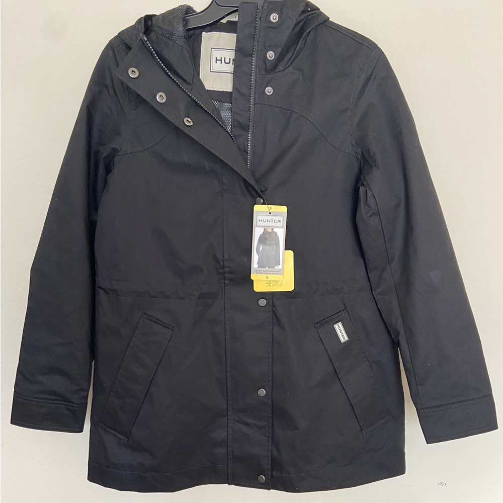 Hunter Ladies' Rain Jacket Water Resistant Cotton Smock. - Picture 3 of 16